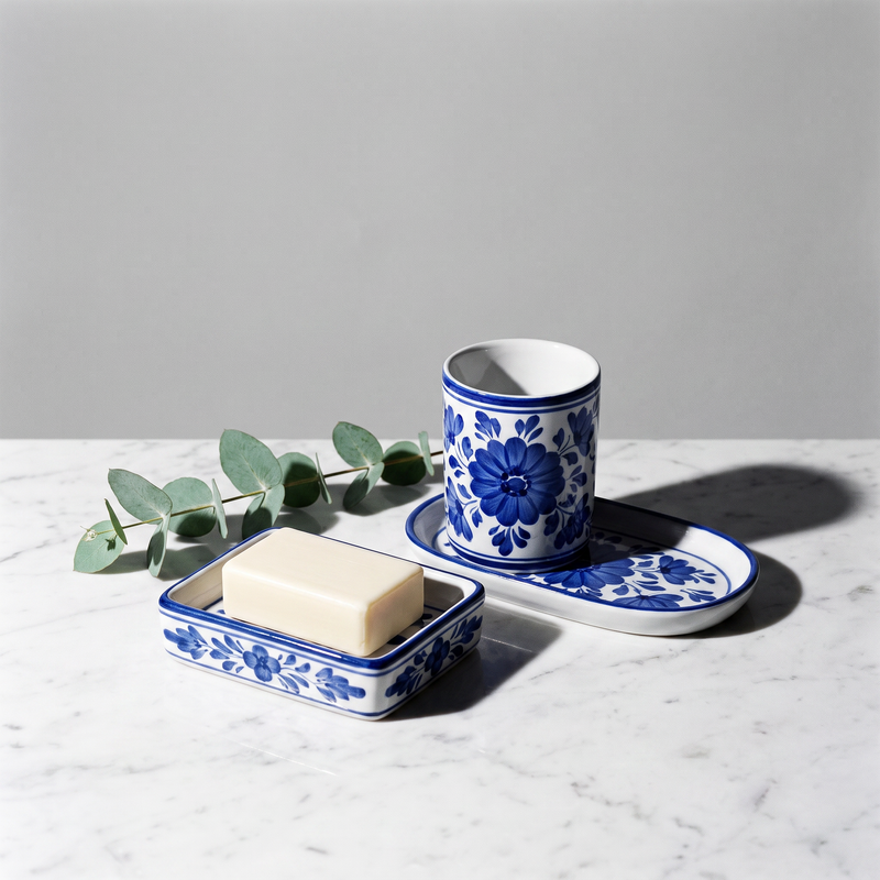 Blue pottery